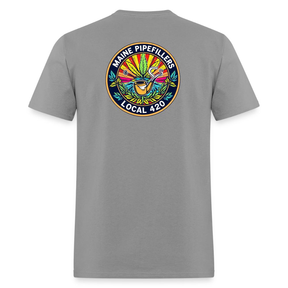 MAINE PIPEFILLERS LOCAL 420 2 EMBLEM Men's T-Shirt - rock