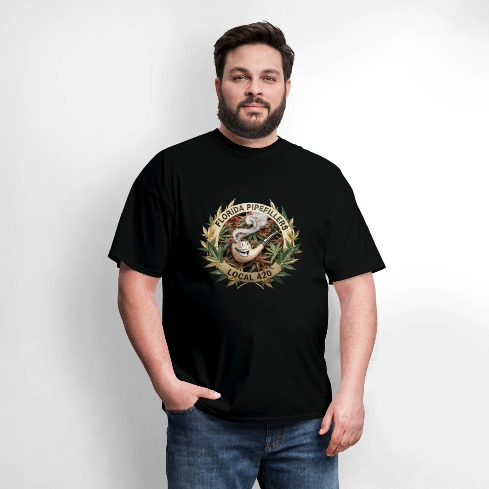 FLORIDA PIPEFILLERS LOCAL 420 F/B DESIGN Men's T-Shirt - black