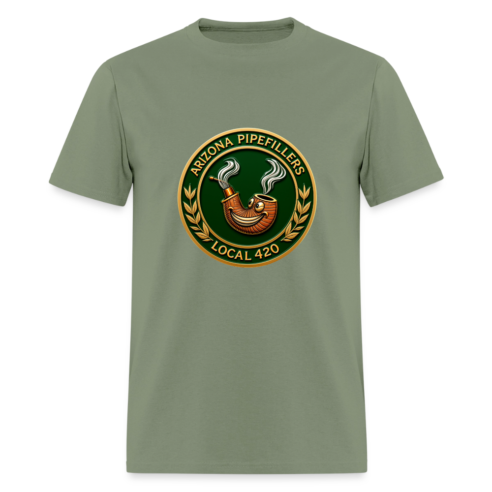 ARIZONIA PIPEFILLERS LOCAL 420 Men's T-Shirt - military green
