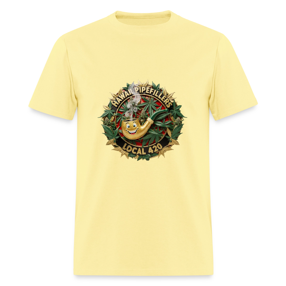 HAWAII PIPEFILLERS LOCAL 420 Men's T-Shirt - cornsilk