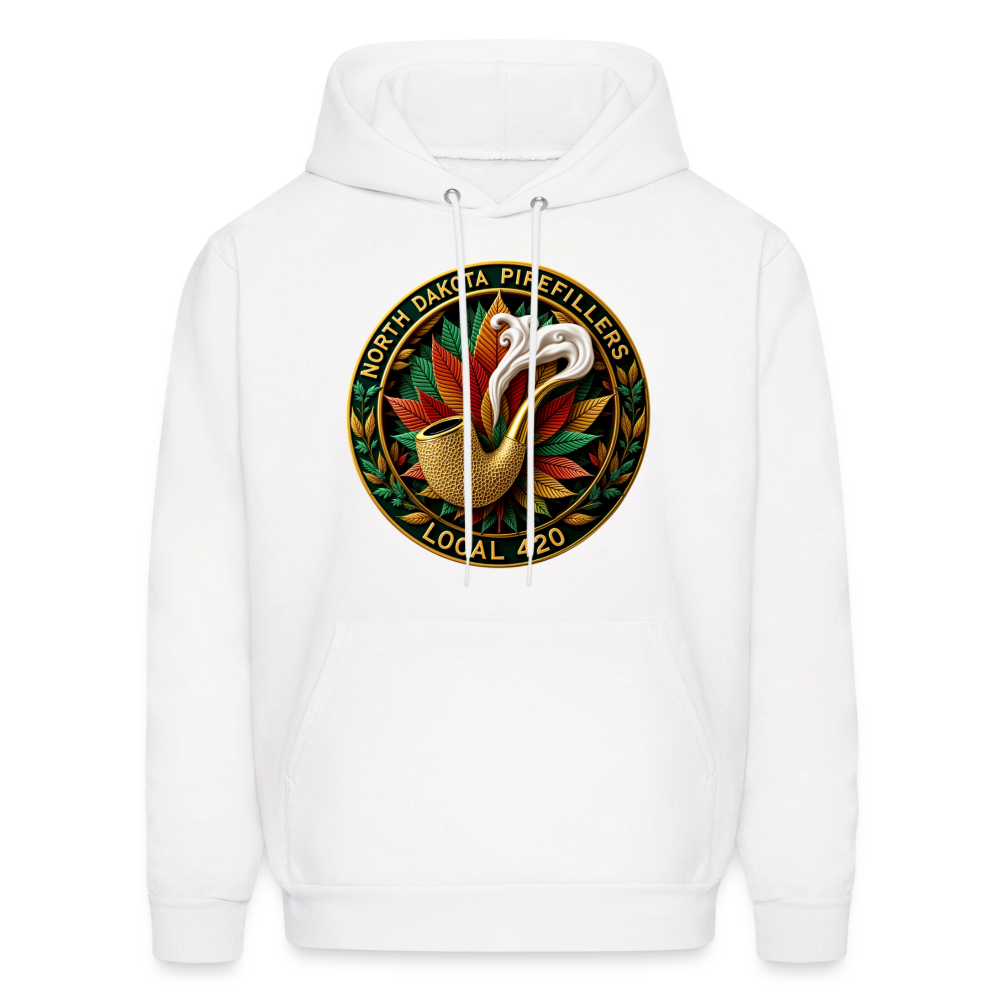 NORTH DAKOTA PIPEFILLERS LOCAL 420 Men's Hoodie - white
