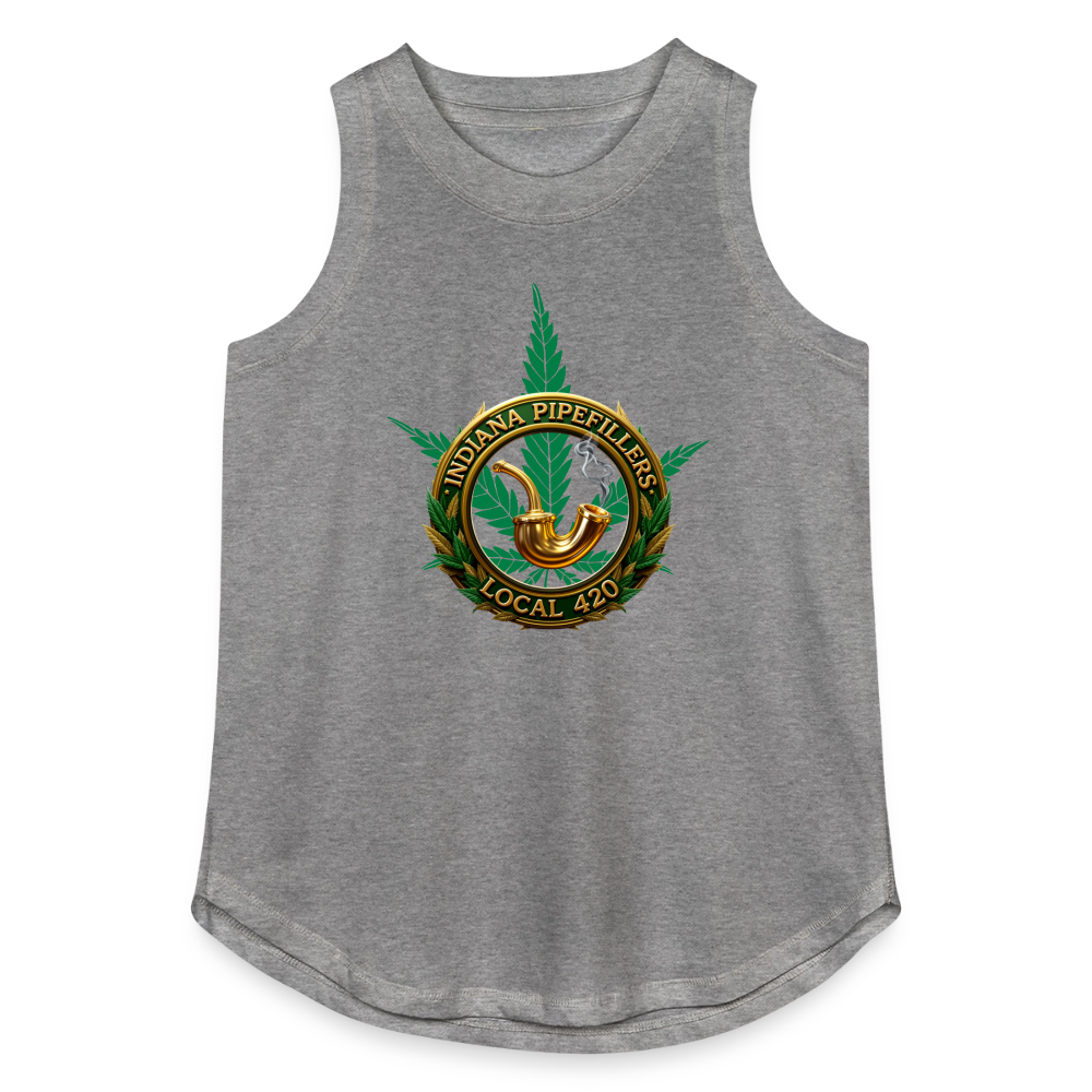 INDIANA PIPEFILLERS LOCAL 420 Women's Relaxed Tank Top - granite heather 