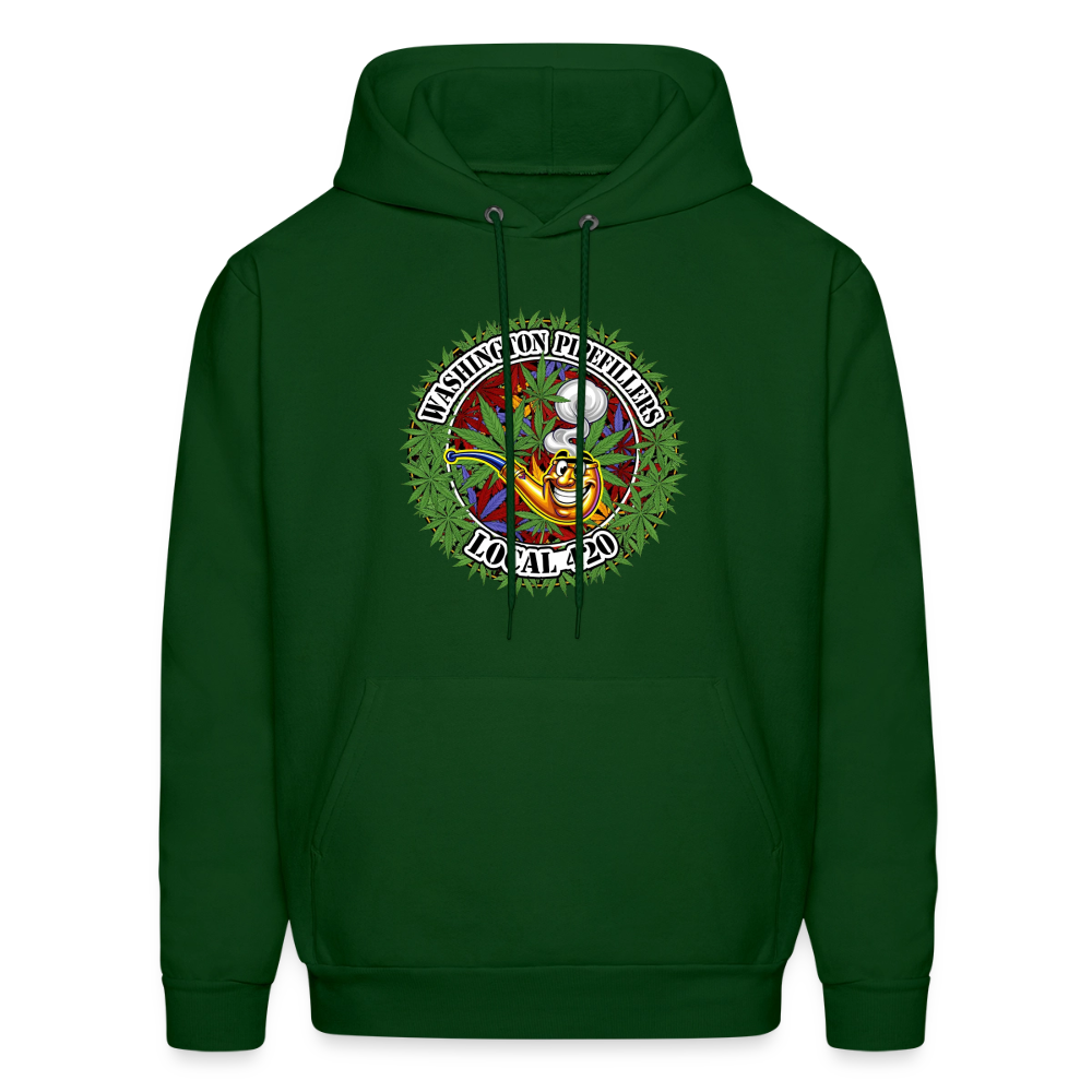 WASHINGTON PIPEFILLERS LOCAL 420 Men's Hoodie - forest green