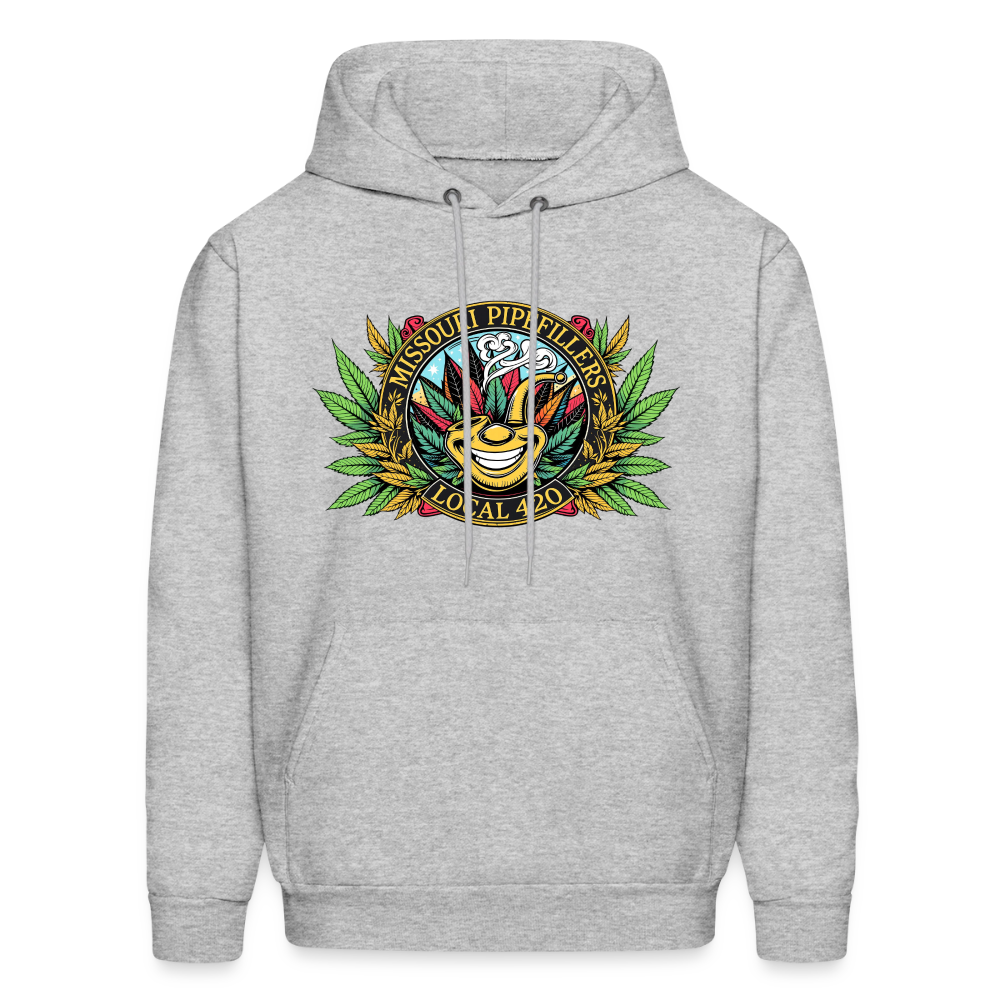 MISSOURI PIPEFILLERS LOCAL 420  F/B DESIGNS Men's Hoodie - heather gray
