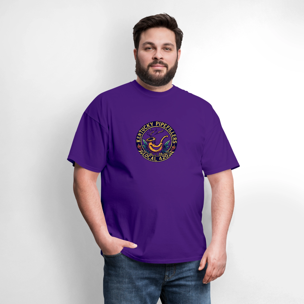 KENTUCKY  PIPEFILLERS LOCAL 420 Men's T-Shirt - purple