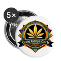 GGG LOGO Buttons small 1'' (5-pack) - white