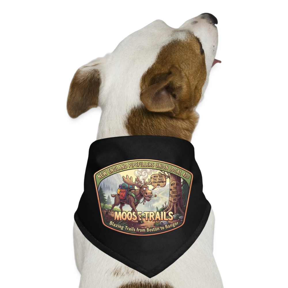 NEW ENGLAND PIPEFILLERS UNION LOCAL 420 Dog Bandana - black