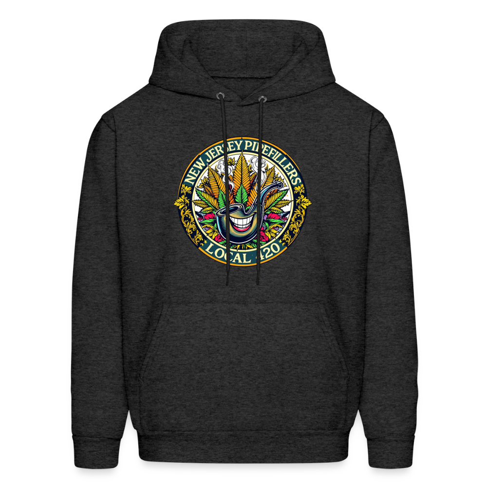 NEW JERSEY PIPEFILLERS LOCAL 420 F/B DESIGN Men's Hoodie - charcoal grey