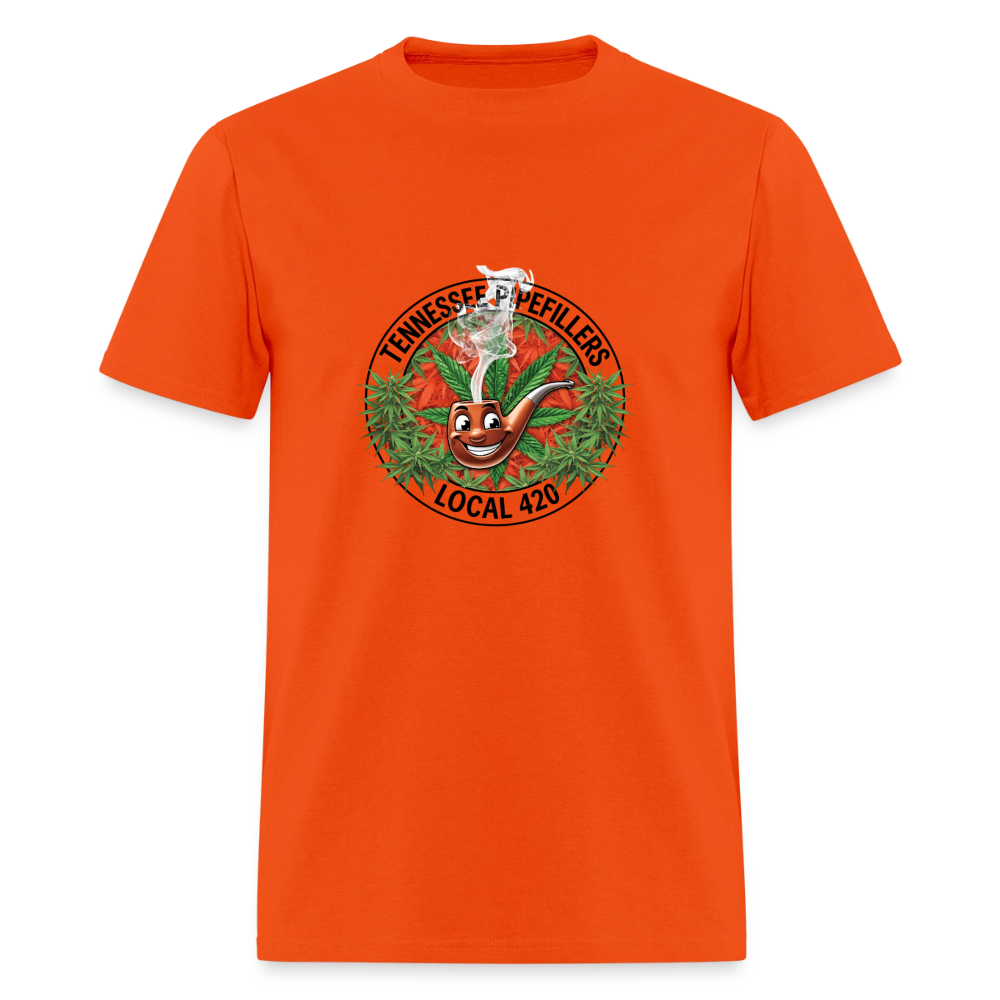 TENNESSEE PIPEFILLERS LOCAL 420 Men's T-Shirt - orange