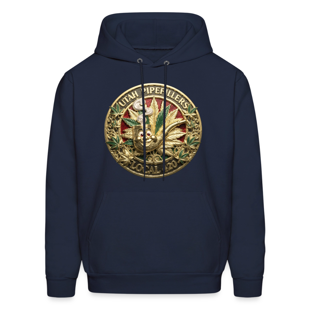 UTAH PIPEFILLERS LOCAL 420 F/B DESIGN Men's Hoodie - navy