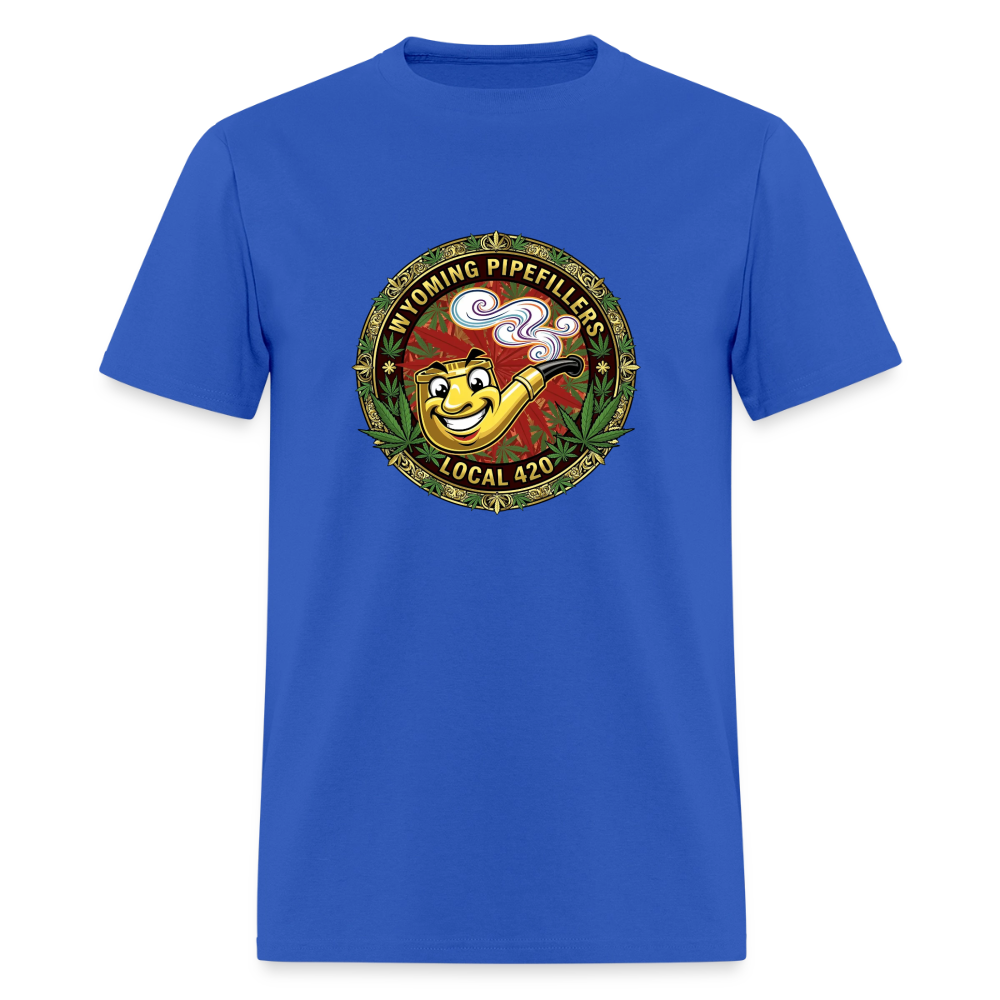 WYOMING PIPEFILLERS LOCAL 420 Men's T-Shirt - royal blue