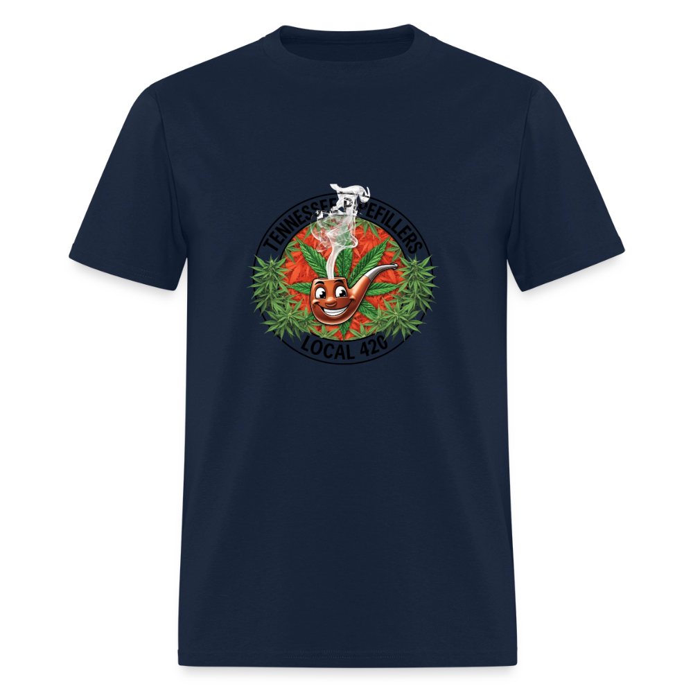 TENNESSEE PIPEFILLERS LOCAL 420 Men's T-Shirt - navy
