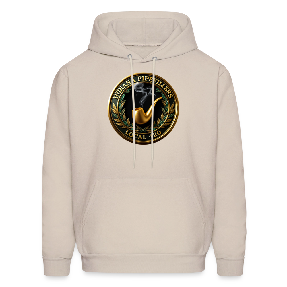 INDIANA PIPEFILLERS LOCAL 420 F/B DESIGN Men's Hoodie - Sand