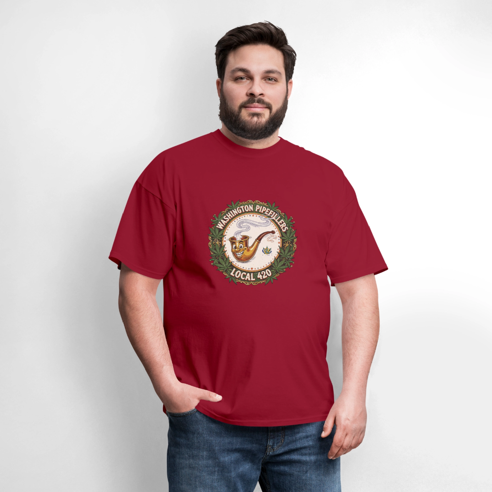 WASHINGTON PIPEFILLERS LOCAL 420 Men's T-Shirt - true red