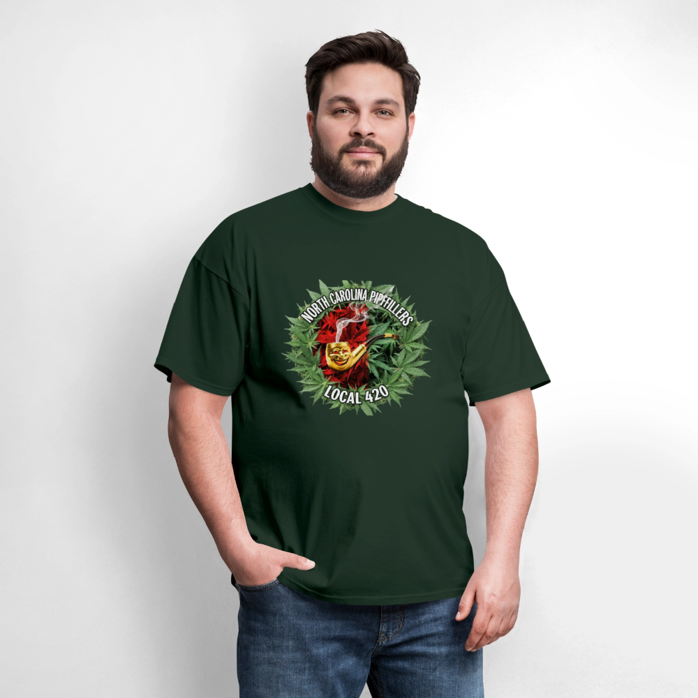 NORTH CAROLINA PIPEFILLERS LOCAL 420 Men's T-Shirt - forest green
