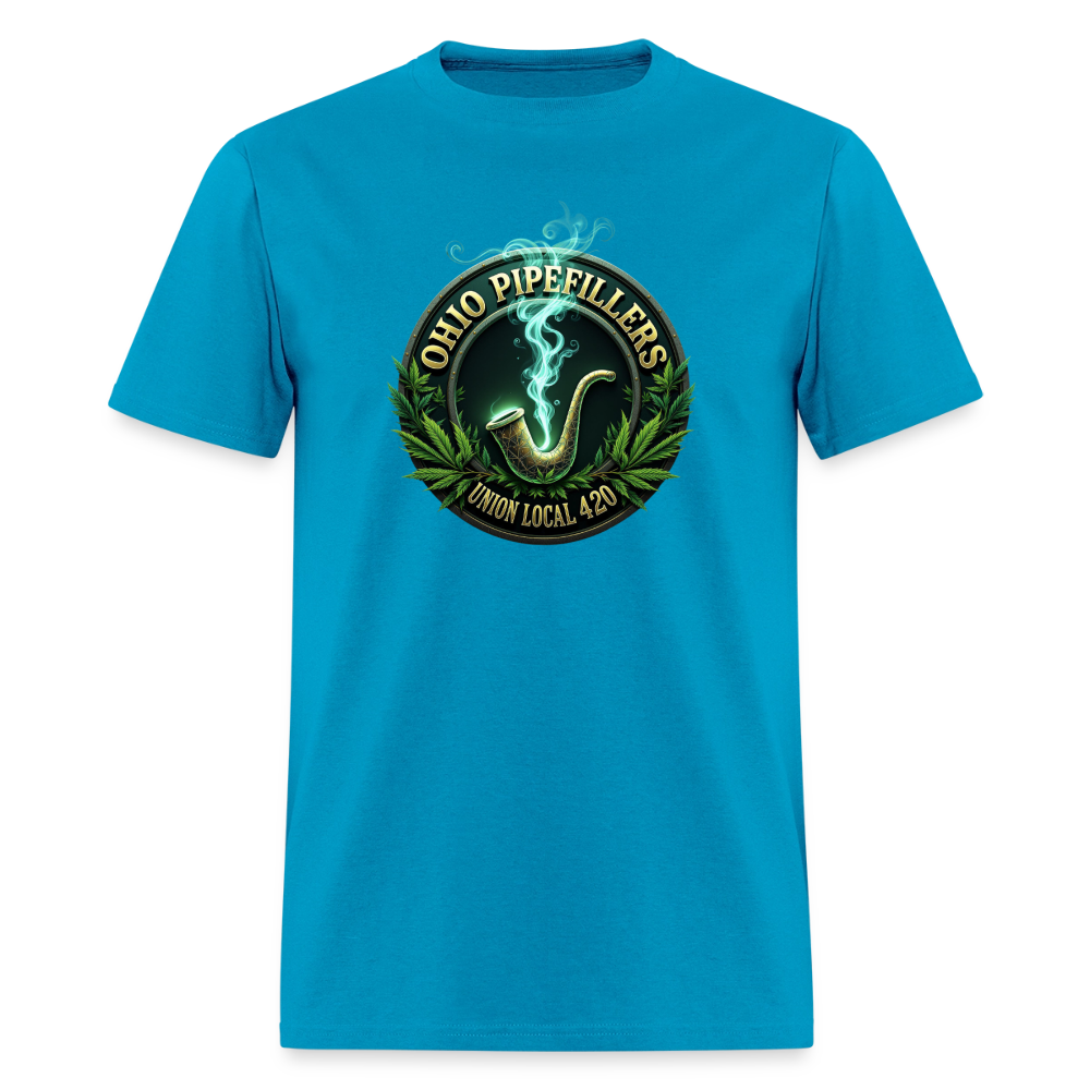 OHIO PIPEFILLERS UNION LOCAL 420 Men's T-Shirt - turquoise
