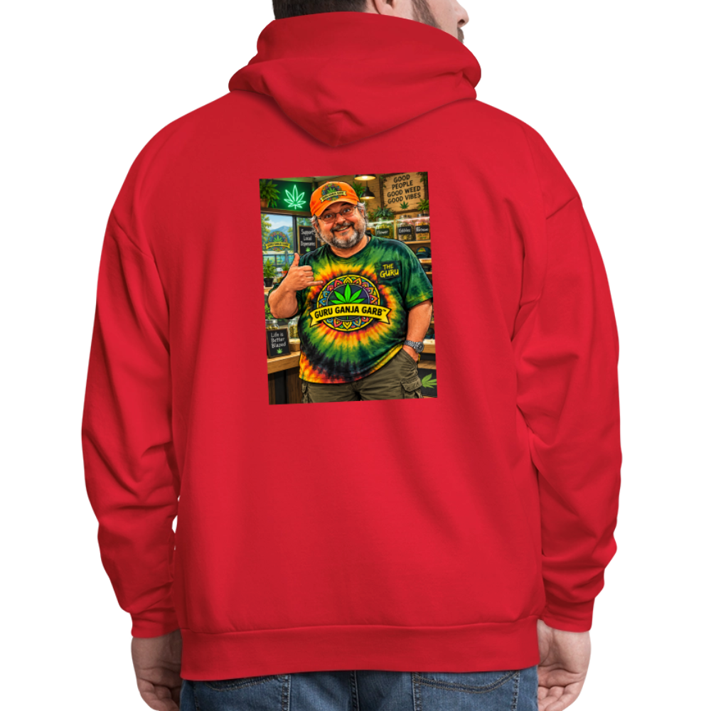 GURU GNJA GARB THE ORIGINAL GURU HOODIE - red