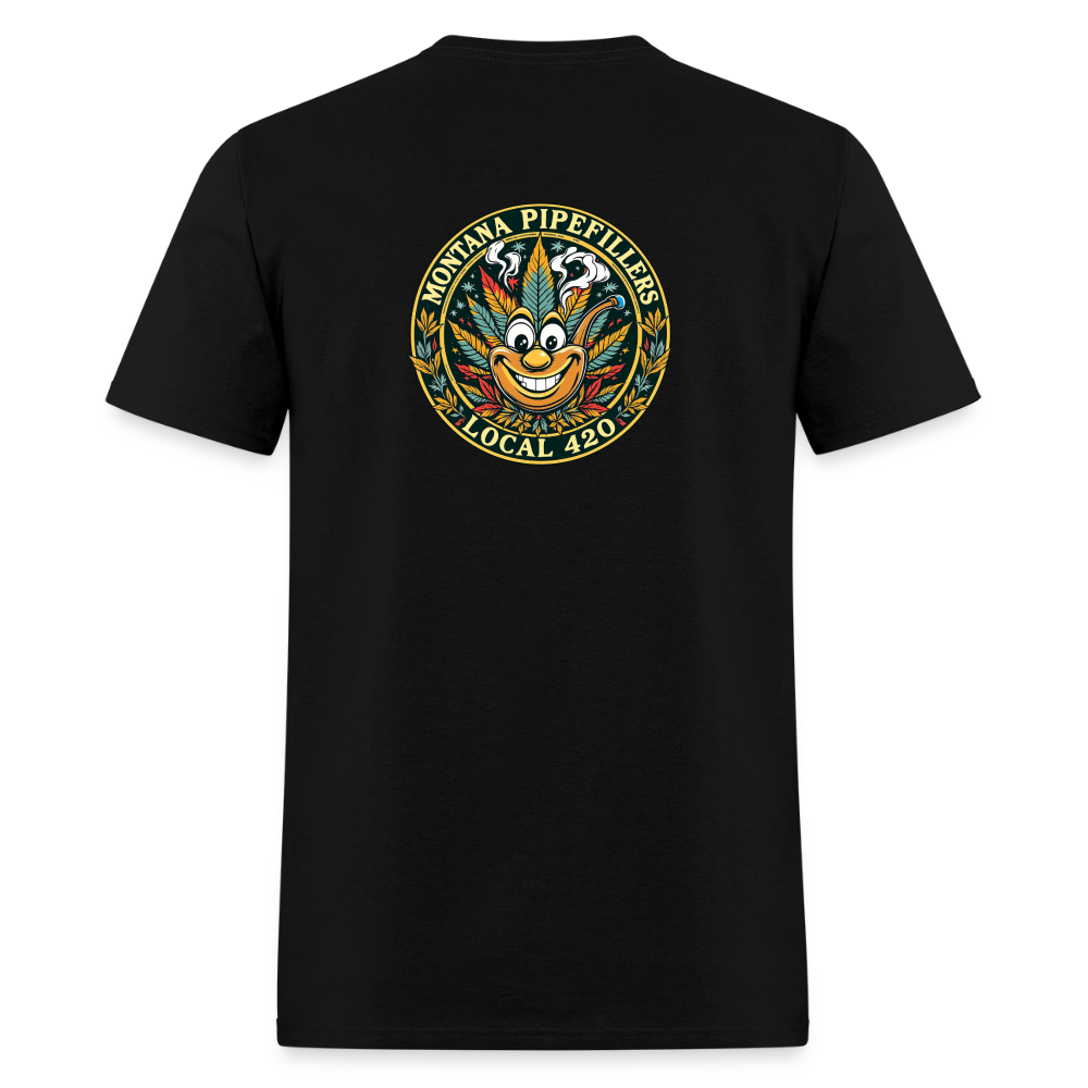 MONTANA PIPEFILLERS LOCAL 420 F/B DESIGN Men's T-Shirt - black