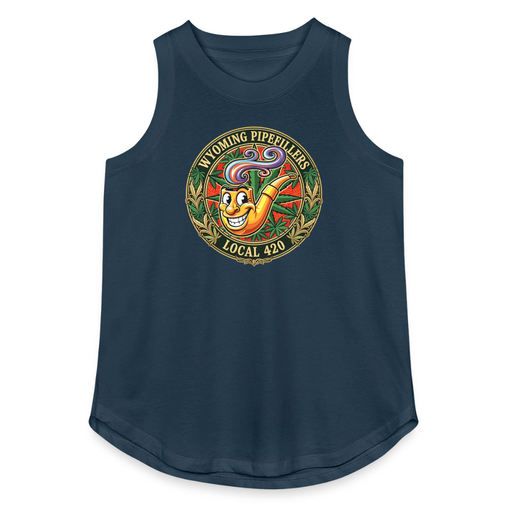 WYOMING PIPEFILLERS LOCAL 420 Women's Relaxed Tank Top - denim