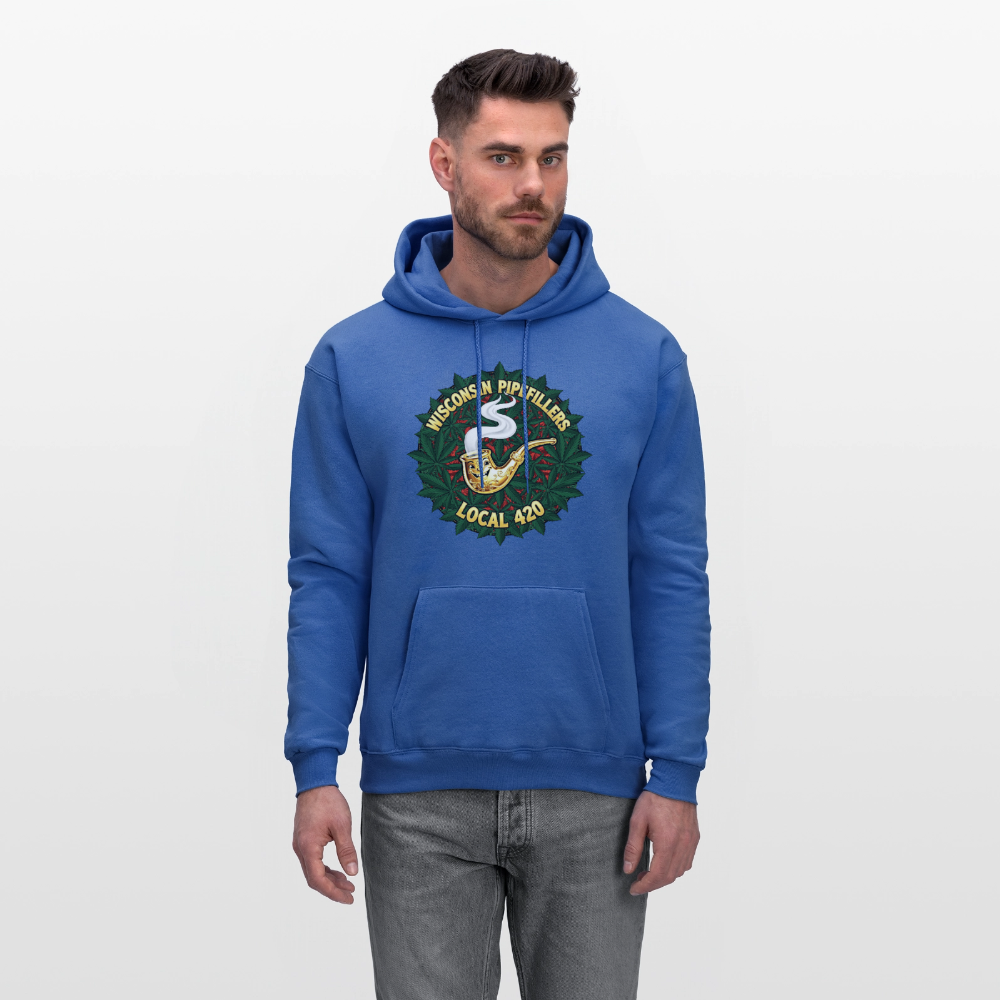 WISCONSIN PIPEFILLERS LOCAL 420 Men's Hoodie - royal blue