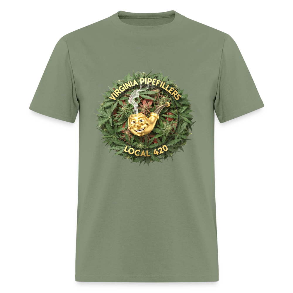 VIRGINIA PIPEFILLERS LOCAL 420 Men's T-Shirt - military green