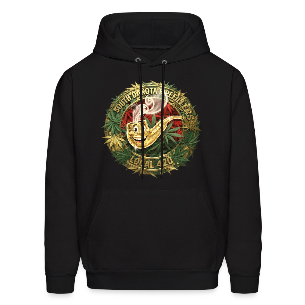 SOUTH DAKOTA PIPEFILLERS LOCAL 420 Men's  Hoodie - black