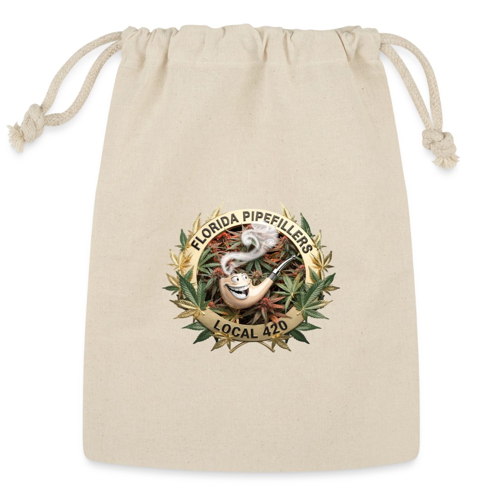 FLORIDA PIPEFILLERS LOCAL 420 Union Reusable Gift Bag - Natural