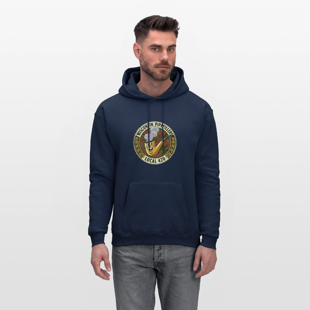 WISCONSIN PIPEFILLERS LOCL 420 Men's Hoodie - navy
