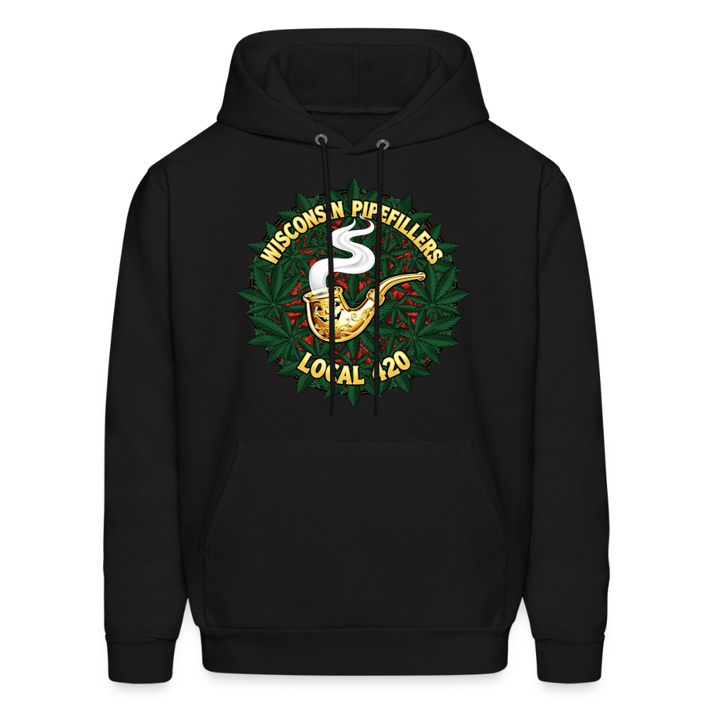 WISCONSIN PIPEFILLERS LOCAL 420 Men's Hoodie - black