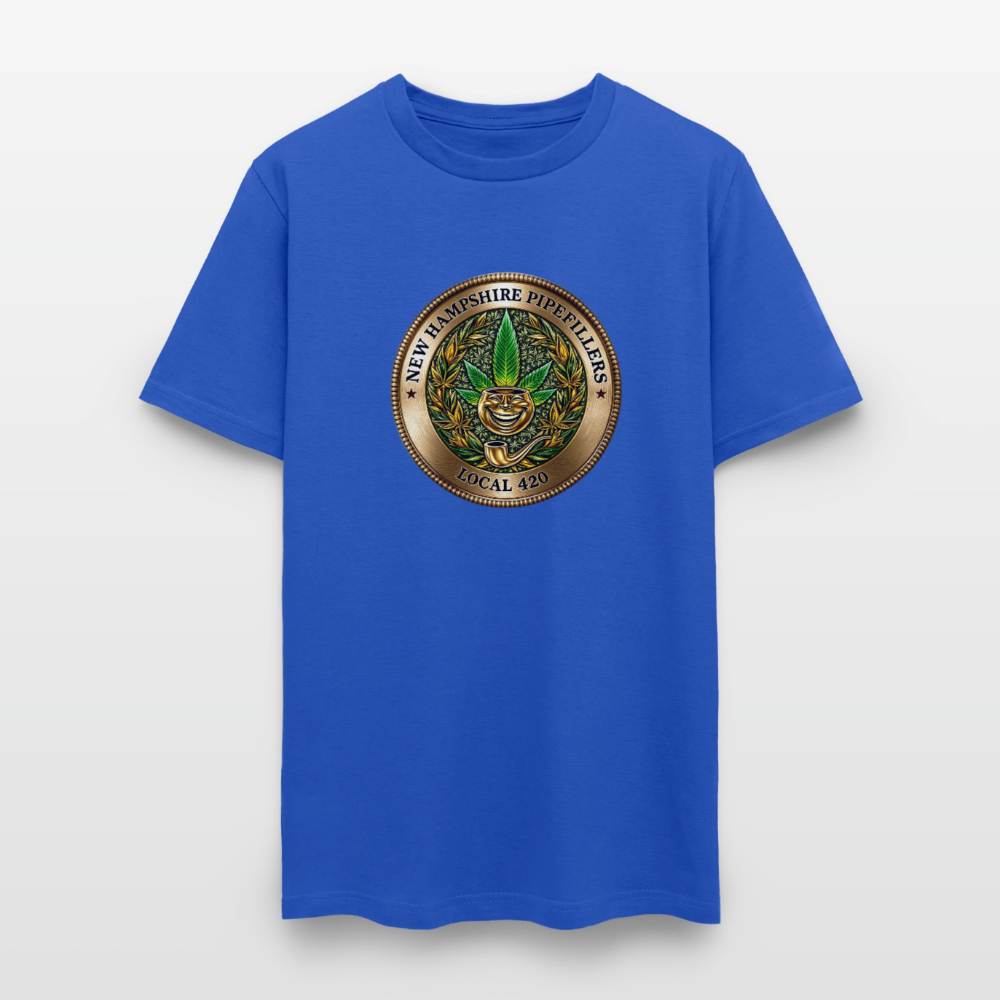 NEW HAMPSHIRE PIPEFILLERS UNION LOCAL 420 Men's T-Shirt - royal blue