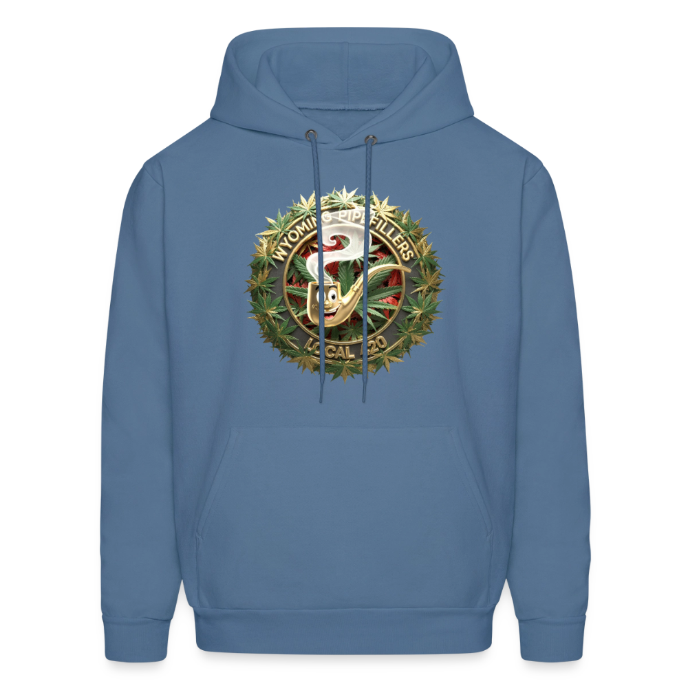 WYOMING PIPEFILLERS LOCAL 420 Men's Hoodie - denim blue
