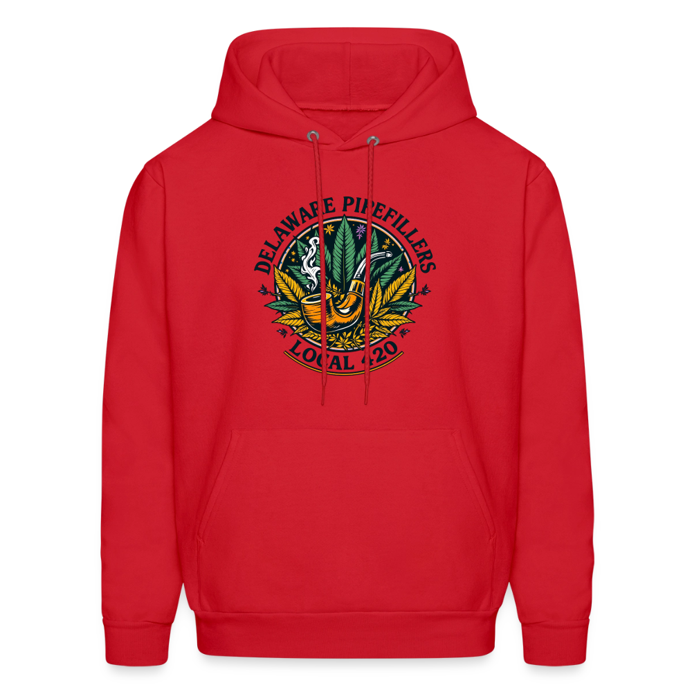 DELAWARE PIPEFILLERS LOCAL 420 Men's Hoodie - red