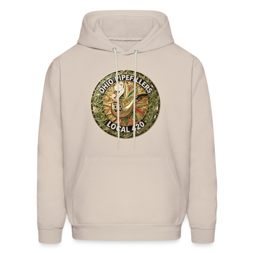 OHIO PIPEFILLERS LOCAL 420  F/B DESIGNS Men's Hoodie - Sand