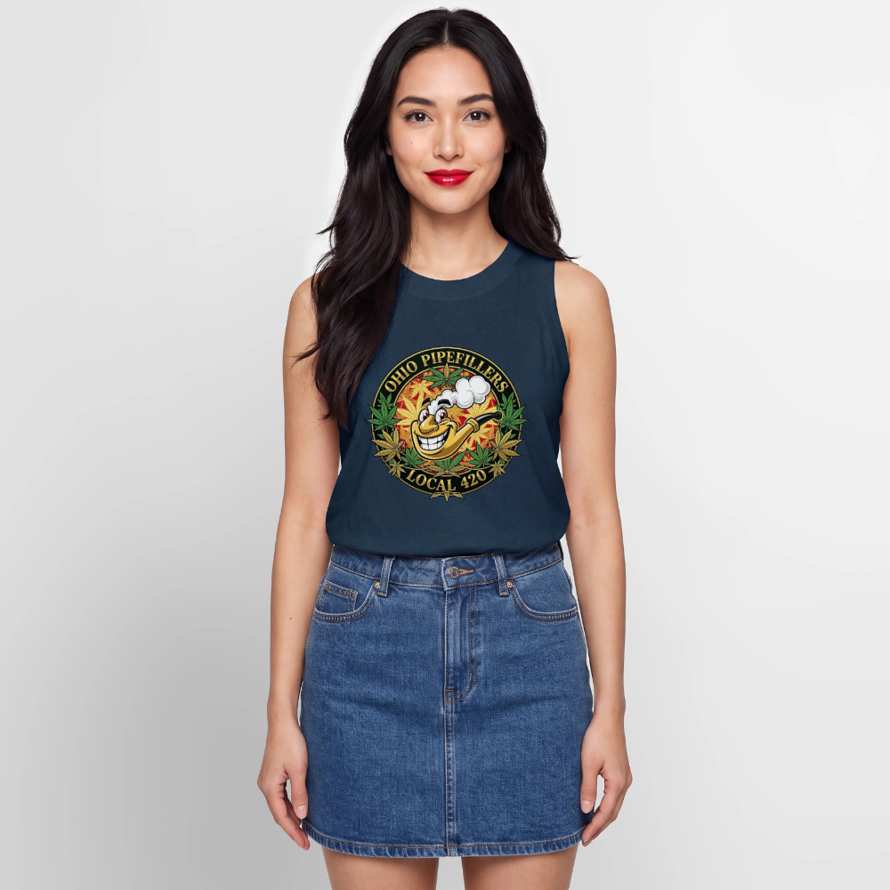OHIO PIPEFILLERS LOCAL420 Women's Relaxed Tank Top - denim