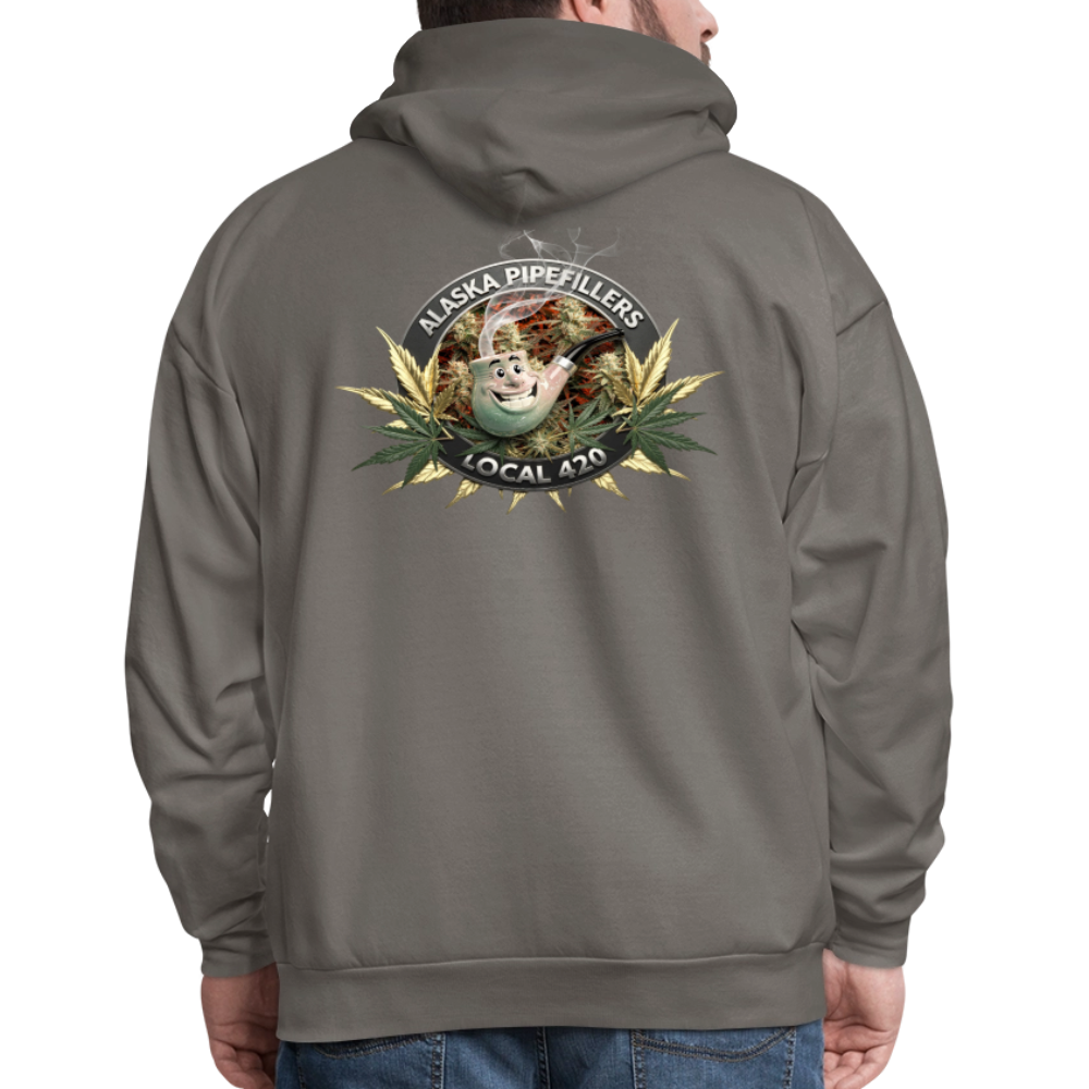 ALASKA  PIPEFILLERS LOCAL 420 F/B DESIGN Men's Hoodie - asphalt gray