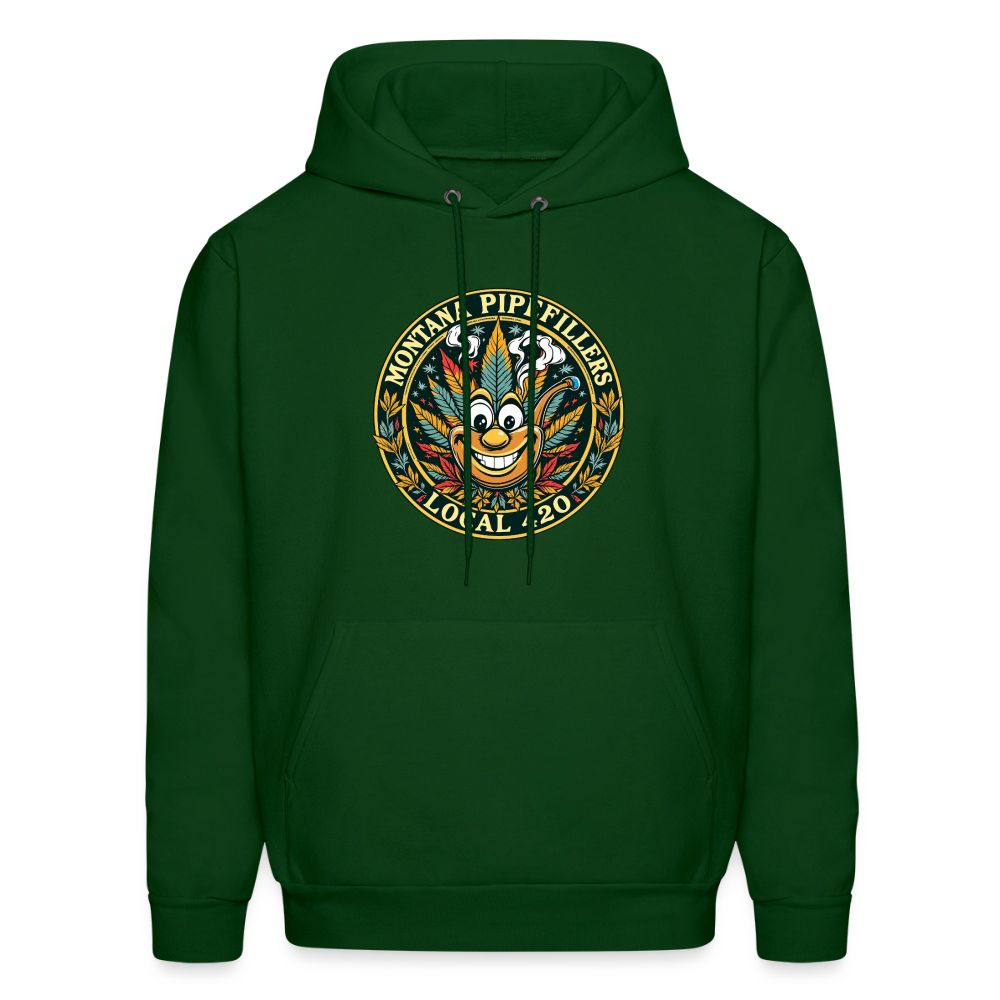 MONTANA PIPEFILLERS LOCAL 420 Men's Hoodie - forest green