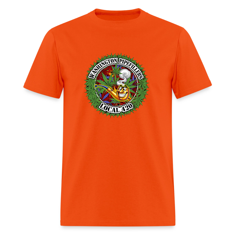 WASHINGTON PIPEFILLERS LOCAL 420 F/B DESIGN Men's T-Shirt - orange