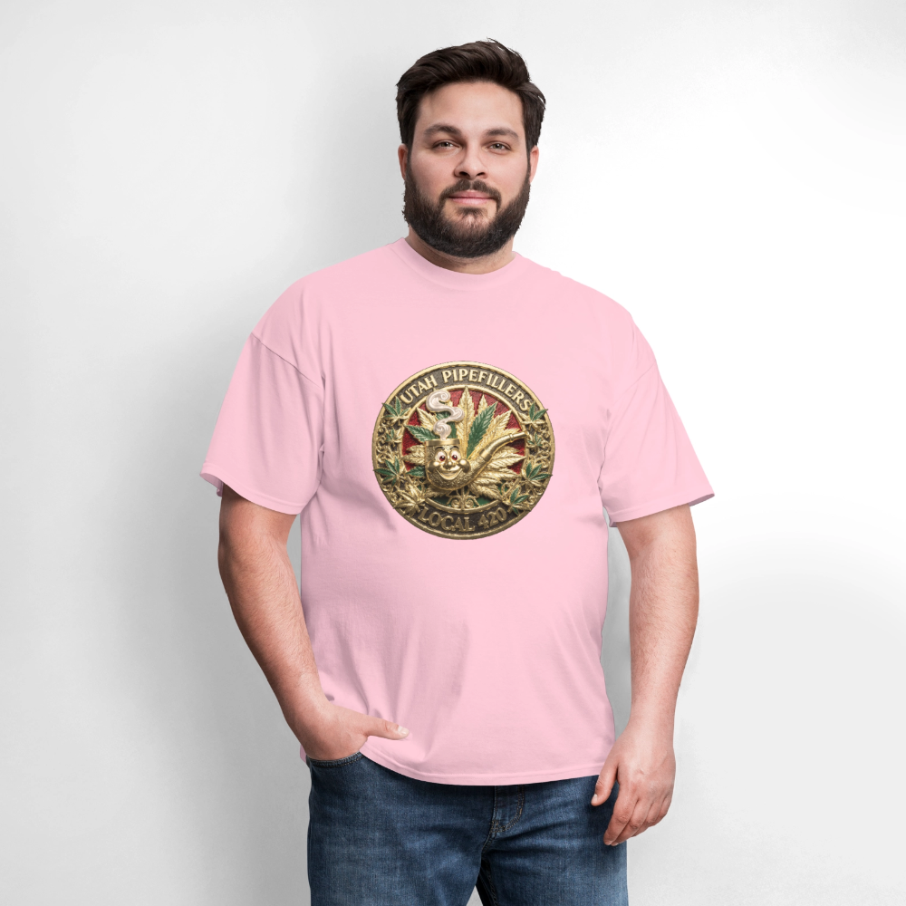 UTAH PIPEFILLERS LOCAL 420 Men's T-Shirt - pink