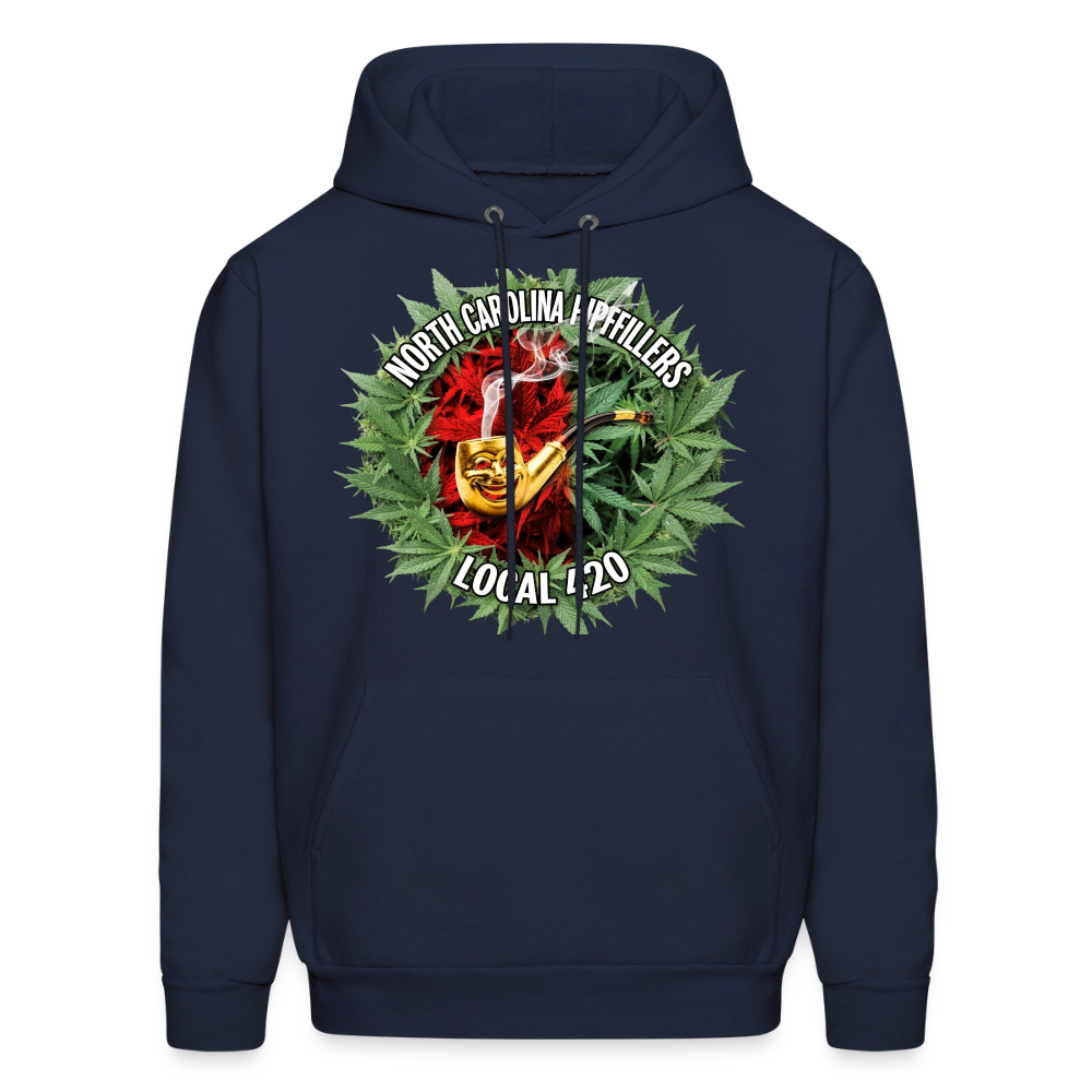 NORTH CAROLINA  PIPEFILLERS LOCAL 420 Men's Hoodie - navy