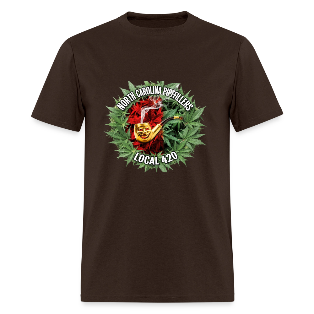 NORTH CAROLINA PIPEFILLERS LOCAL 420 Men's T-Shirt - brown