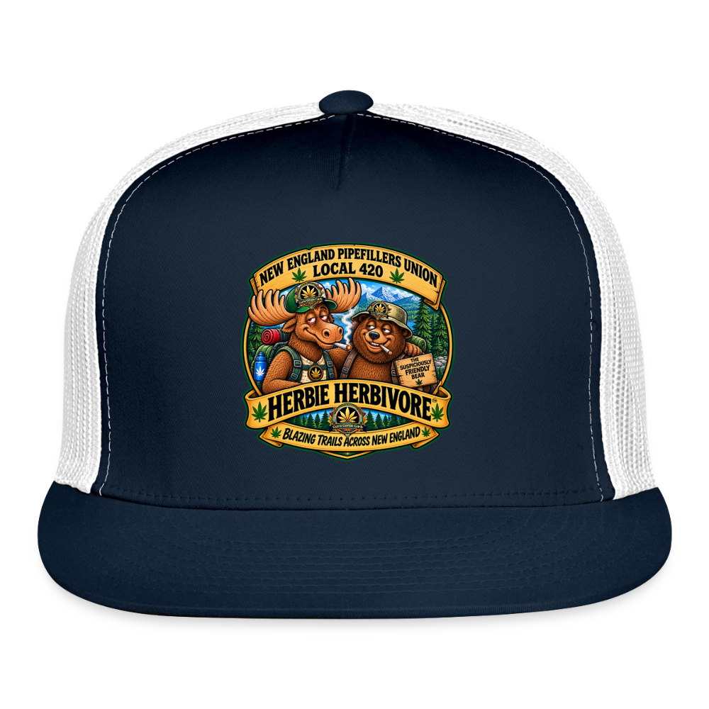 Trucker Hat - navy/white