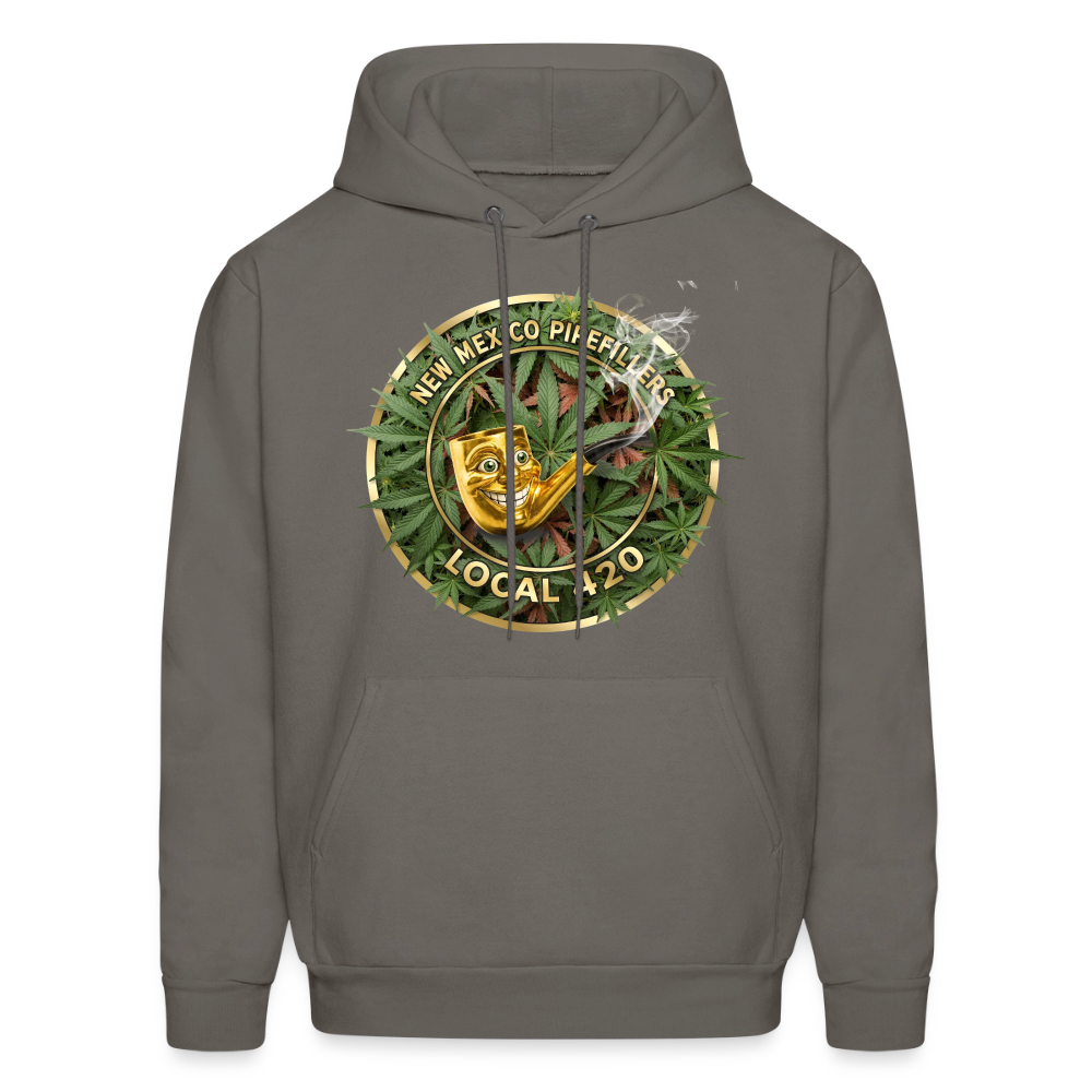 NEW MEXICO PIPEFILLERS LOCAL 420 Men's Hoodie - asphalt gray