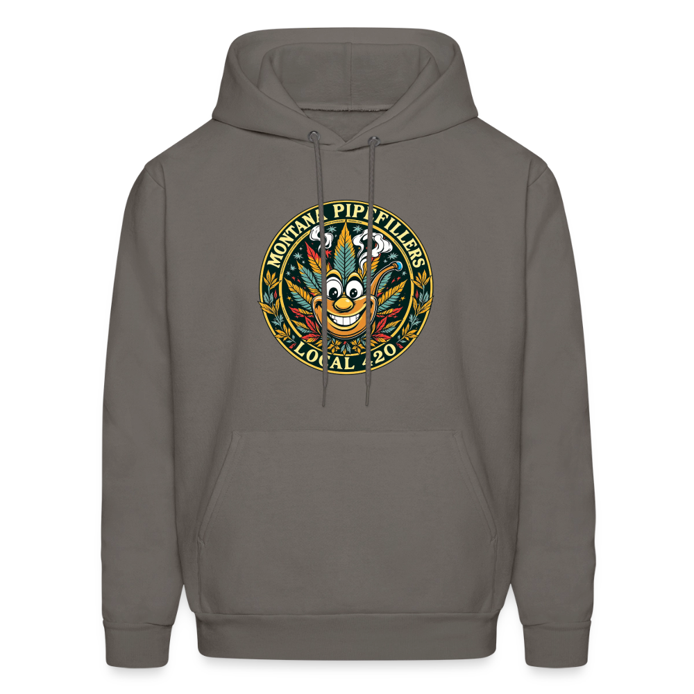MONTANA PIPEFILLERS LOCAL 420 F/B DESIGN Men's Hoodie - asphalt gray