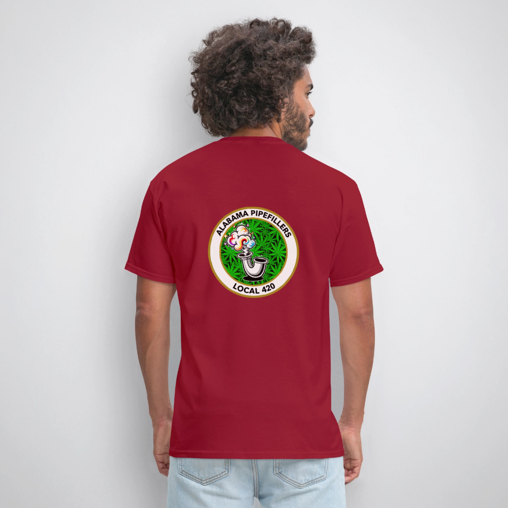 ALABAMA -PIPEFILLERS LOCAL 420 F/B EMBLEMS Men's T-Shirt - true red