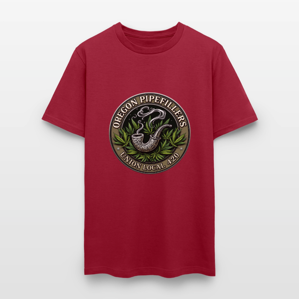 OREGON PIPEFILLERS UNION LOCAL 420 Men's T-Shirt - dark red