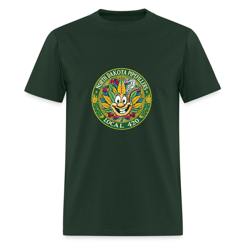 NORTH DAKOTA PIPEFILLERS LOCAL 420 Men's T-Shirt - forest green