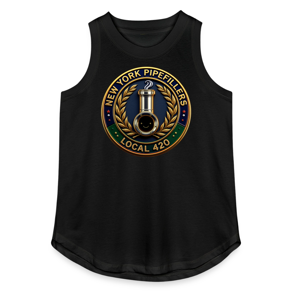 NEW YORK PIPEFILLERS LOCAL 420 Women's Relaxed Tank Top - black