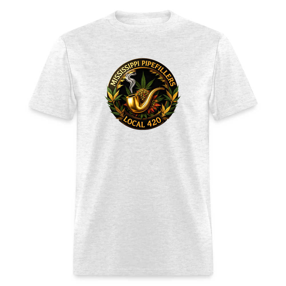 MISSISSIPPI PIPEFILLERS LOCAL 420 Men's T-Shirt - light heather gray