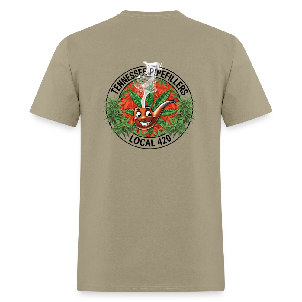 TENNESSEE PIPEFILLERS LOCAL 420 Men's T-Shirt - khaki
