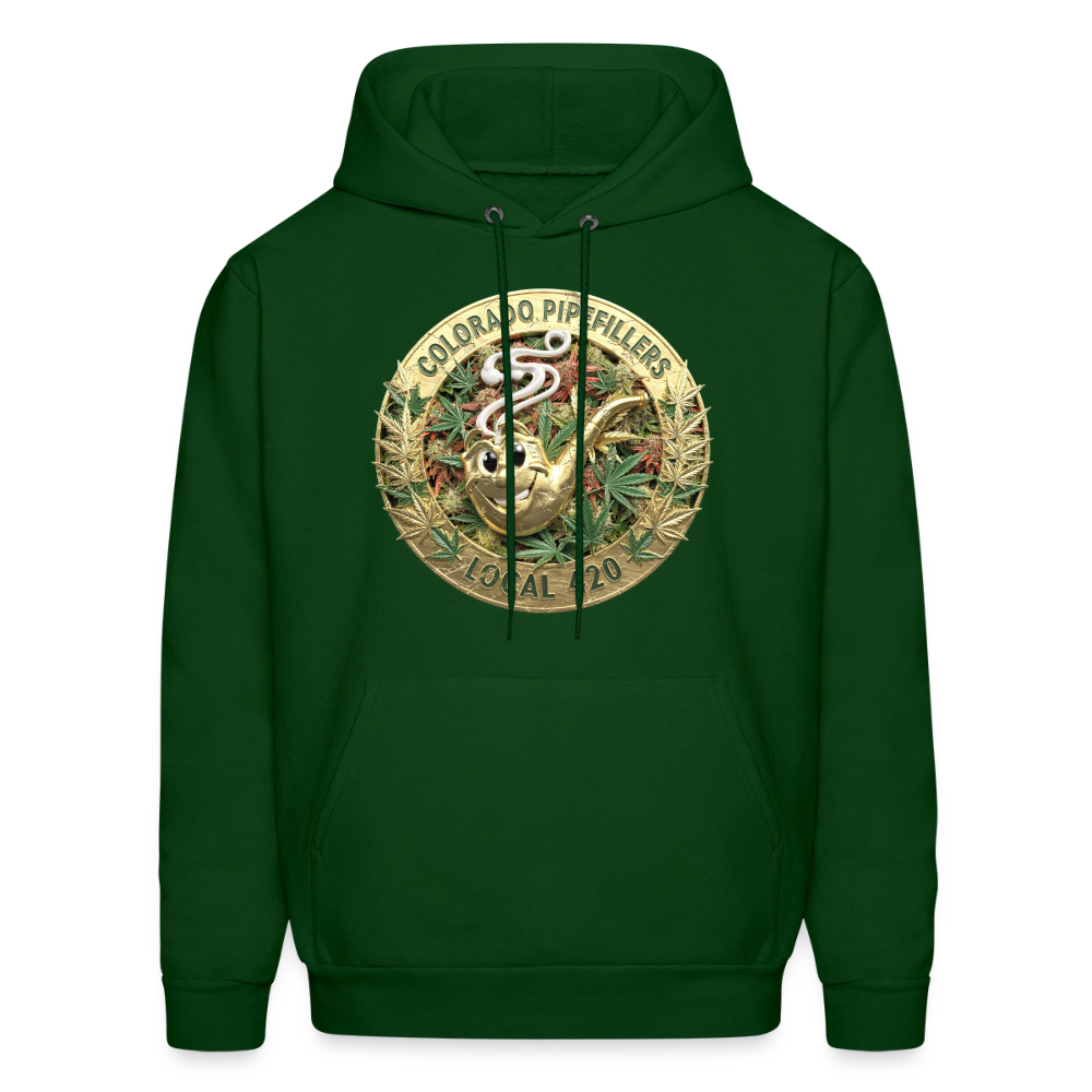 COLORADO PIPEFILLERS LOCAL 420 Men's Hoodie - forest green